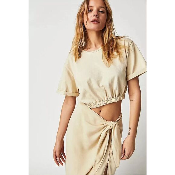 Free People NWT Rae Khaki Maxi Dress - Picture 2 of 11